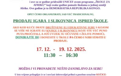 VOLONTERSKA AKCIJA ,,ŠKOLE ZA AFRIKU”
