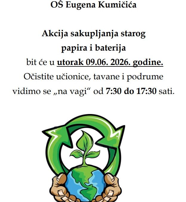 Akcija sakupljanja starog papira i baterija