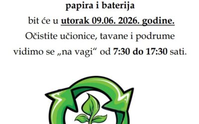 Akcija sakupljanja starog papira i baterija